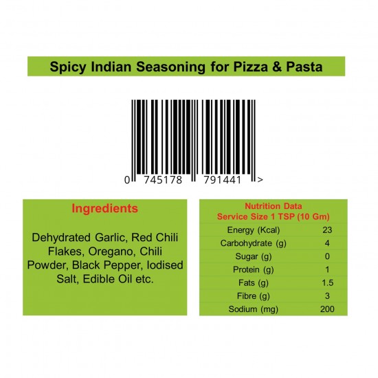 Chili Bily Spicy Indian Pizza Pasta Seasoning,  50 g